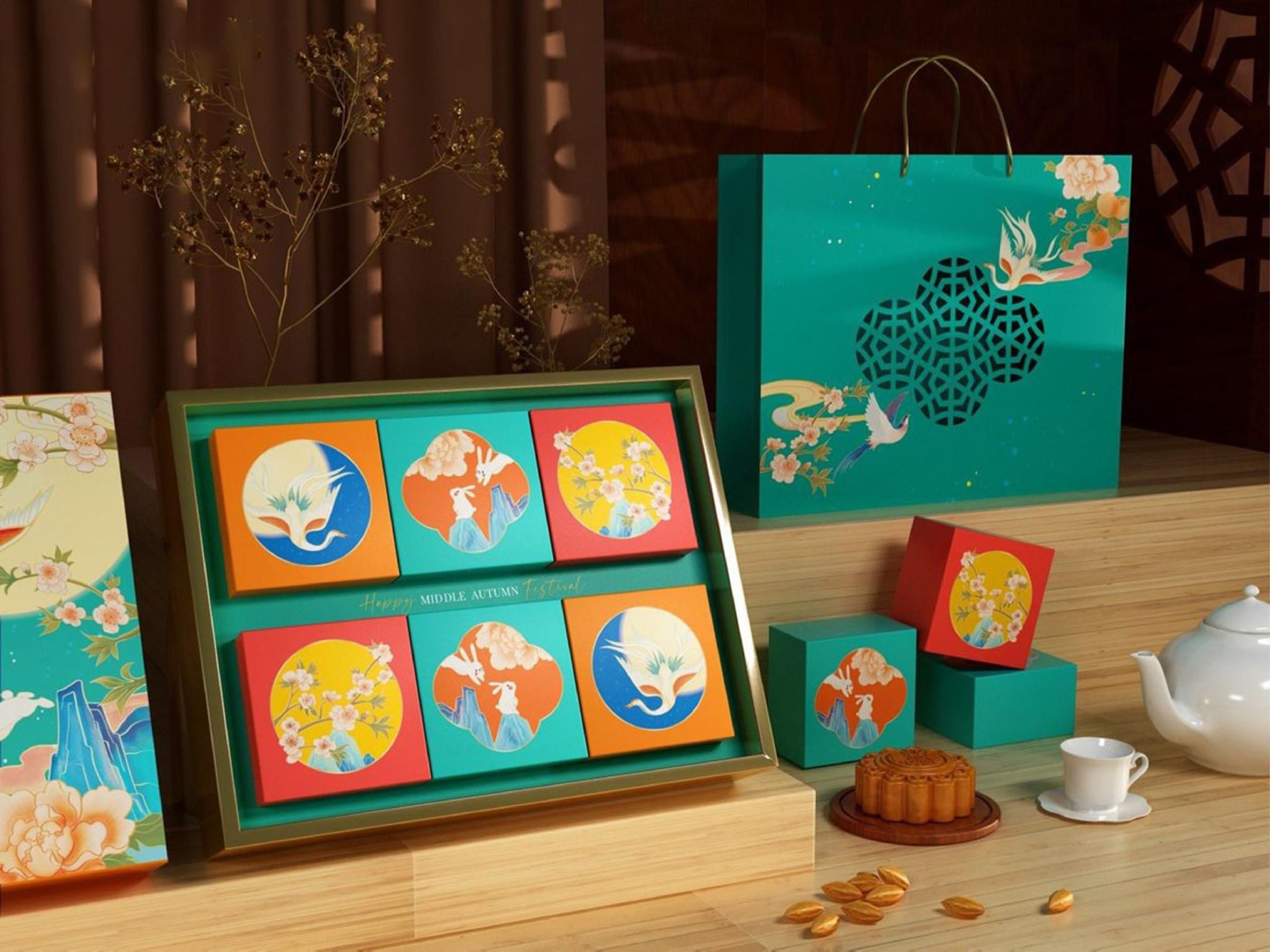 hộp bánh trung thu cao cấp
