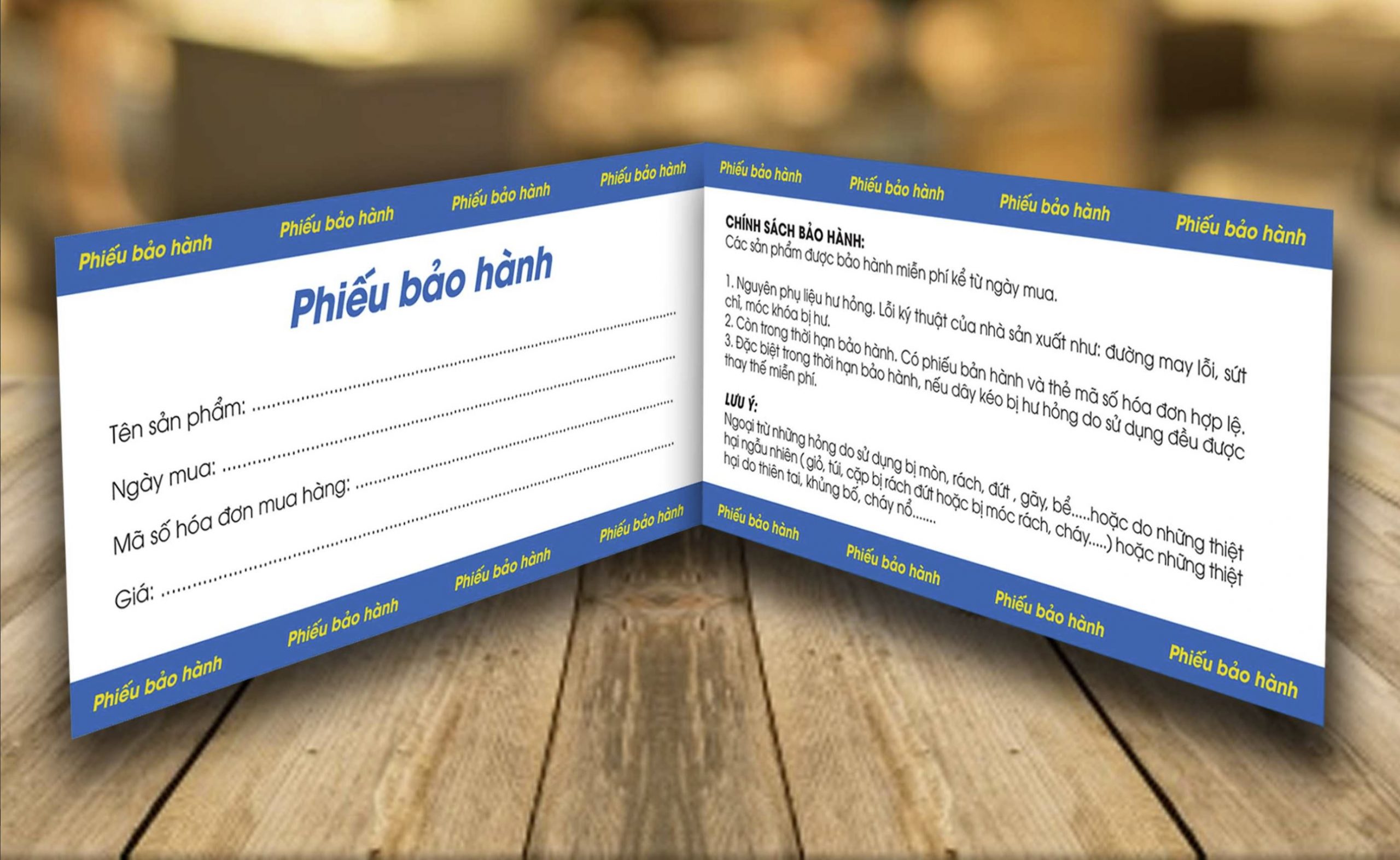 In thẻ bảo hành