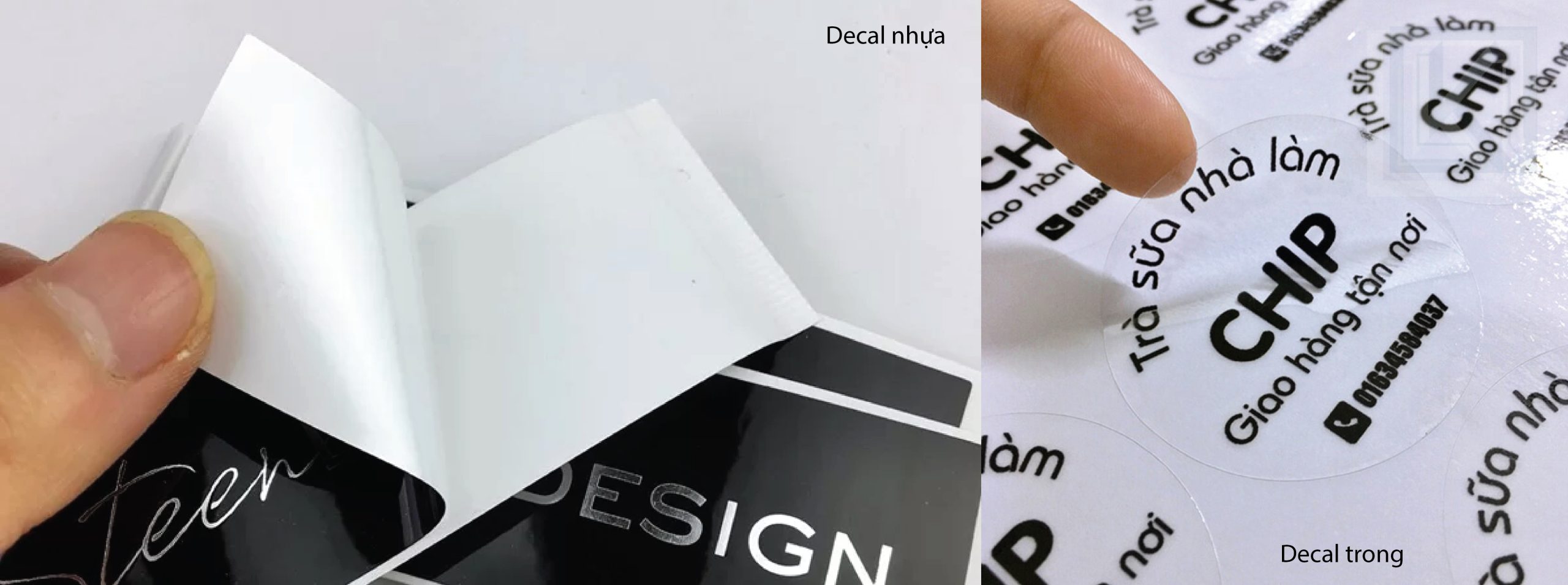 Tem nhãn sản phẩm - decal nhựa