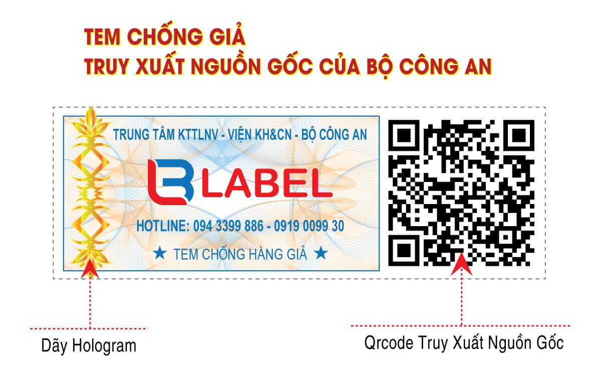 Tem 7 màu công nghệ QR truy xuất nguồn gốc