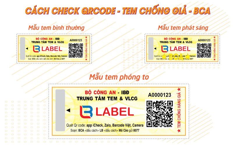 Tem 7 màu bảo hành công nghệ phát sáng